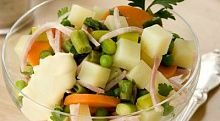 Рецепт - Салат с ветчиной и овощами (2)