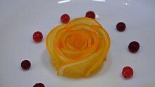 Рецепт - Роза из апельсина