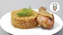 Рецепт - Курица с рисом в пиве