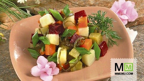 Винегрет с морской капустой Винегрет с морской капустой