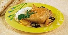 Рецепт - Курица в сливках с черносливом