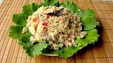 Рецепт - Салат из кус-куса с тунцом и овощами