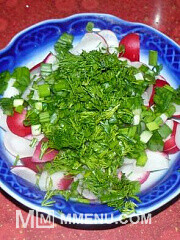 Приготовление блюда по рецепту - Салат из редиса - рецепт от Виталий. Шаг 3