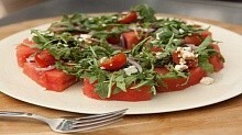 Рецепт - Арбузный салат с сыром Фета