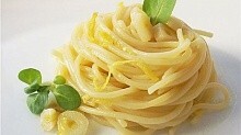 Рецепт - Спагетти с лимонным соусом (без сметаны и сыра)