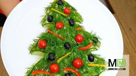 Самый новогодний салат "Елочка"