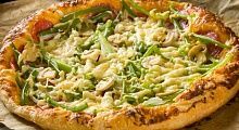 Рецепт - Пицца с грибами и колбасой