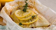 Рецепт - Белая рыба в пакетиках