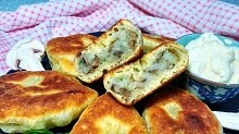 Рецепт - Домашние жареные пирожки с картошкой и грибами