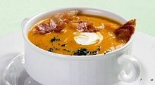 Рецепт - Тыквенный суп-пюре с беконом
