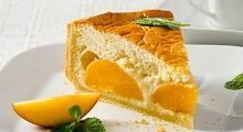 Рецепт - Пирог с персиками