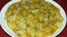 Рецепт - Простая тушеная картошка