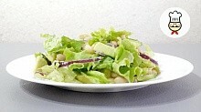 Рецепт - Постный салат с авокадо и фасолью