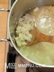 Приготовление блюда по рецепту - Суп-пюре из цветной капусты. Шаг 4