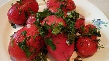 Рецепт - Маринованные помидоры за сутки
