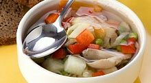 Рецепт - Суп из свежих овощей с грибами