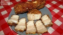 Рецепт - Свиная грудинка в горчичном маринаде в духовке