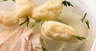 Бульон куриный с заварными клецками