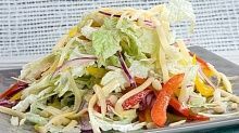 Рецепт - Зеленый салат с сыром и кедровыми орехами