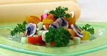 Рецепт - Салат овощной с шампиньонами