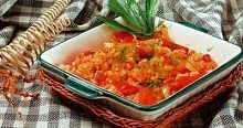 Рецепт - Рис с помидорами