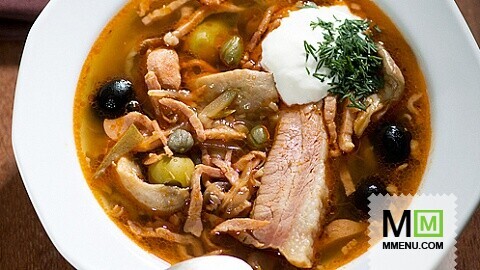 Солянка сборная мясная в мультиварке Солянка сборная мясная в мультиварке