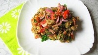 Салата из баклажанов и помидоров. Домашний рецепт!