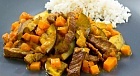 Мясо с баклажанами