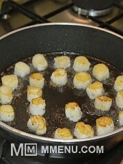 Приготовление блюда по рецепту - Морские гребешки. Шаг 2