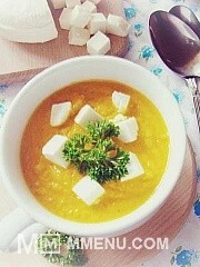 Приготовление блюда по рецепту - Крем-суп из моркови с сыром. Шаг 8