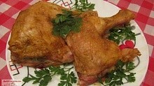 Рецепт - Куриные окорочка фаршированные сыром и чесноком