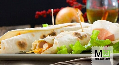 Лепешки с хамоном и овощами Лепешки с хамоном и овощами
