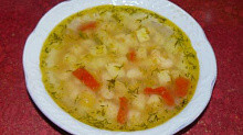 Рецепт - Легкий постный суп с фасолью