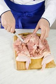 Приготовление блюда по рецепту - Галантин из курицы с шампиньонами. Шаг 1