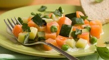 Рецепт - Овощи, припущенные в сметанном соусе