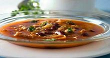 Рецепт - Постный суп с фасолью