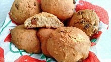 Рецепт - Ореховое печенье с изюмом