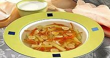Рецепт - Суп картофельный с салмой (лапшой)