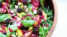 Рецепт - Летний салат с ежевикой и нектарином ☀ ЗДОРОВОЕ ПИТАНИЕ 