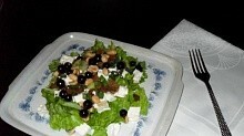 Рецепт - Зеленый салат с арахисовым маслом