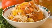 Рецепт - Салат с рисом на зиму