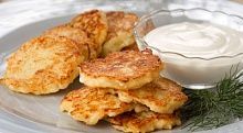 Рецепт - Оладьи с кальмарами и капустой