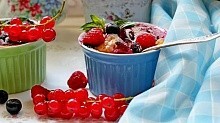 Рецепт - Йогуртово-творожные кексы с ягодами.