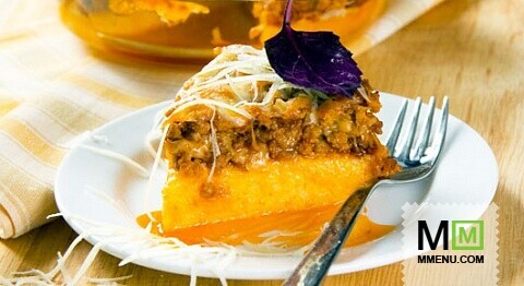 Полента с мясным фаршем Полента с мясным фаршем