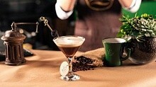 Рецепт - Кофейный коктейль с лавандой и имбирем 