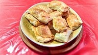 Несладкие слойки с щавелем и творогом