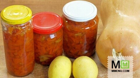 Варенье из тыквы с лимоном - видео рецепт 