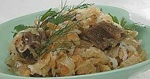 Рецепт - Гуляш из квашеной капусты с рисом