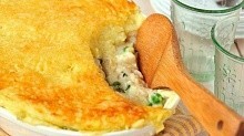 Рецепт - Пирог с сыром сулугуни и зеленым луком
