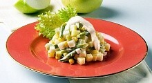 Рецепт - Салат картофельный с маринованными огурчиками